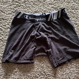 Champion Men's Dark Gray Boxer Briefs